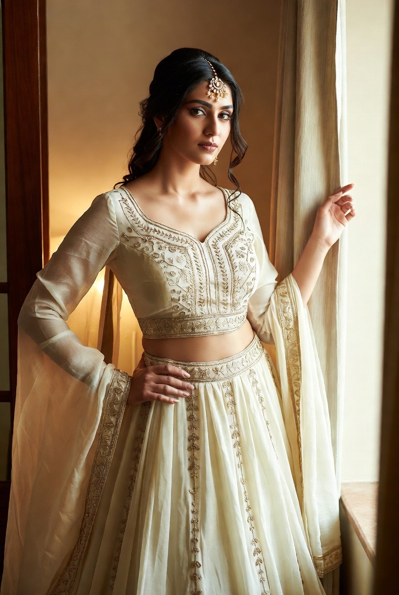 Dusky Organza Enchantment Saree