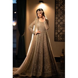 Radiant Mustard & Cream Georgette Saree