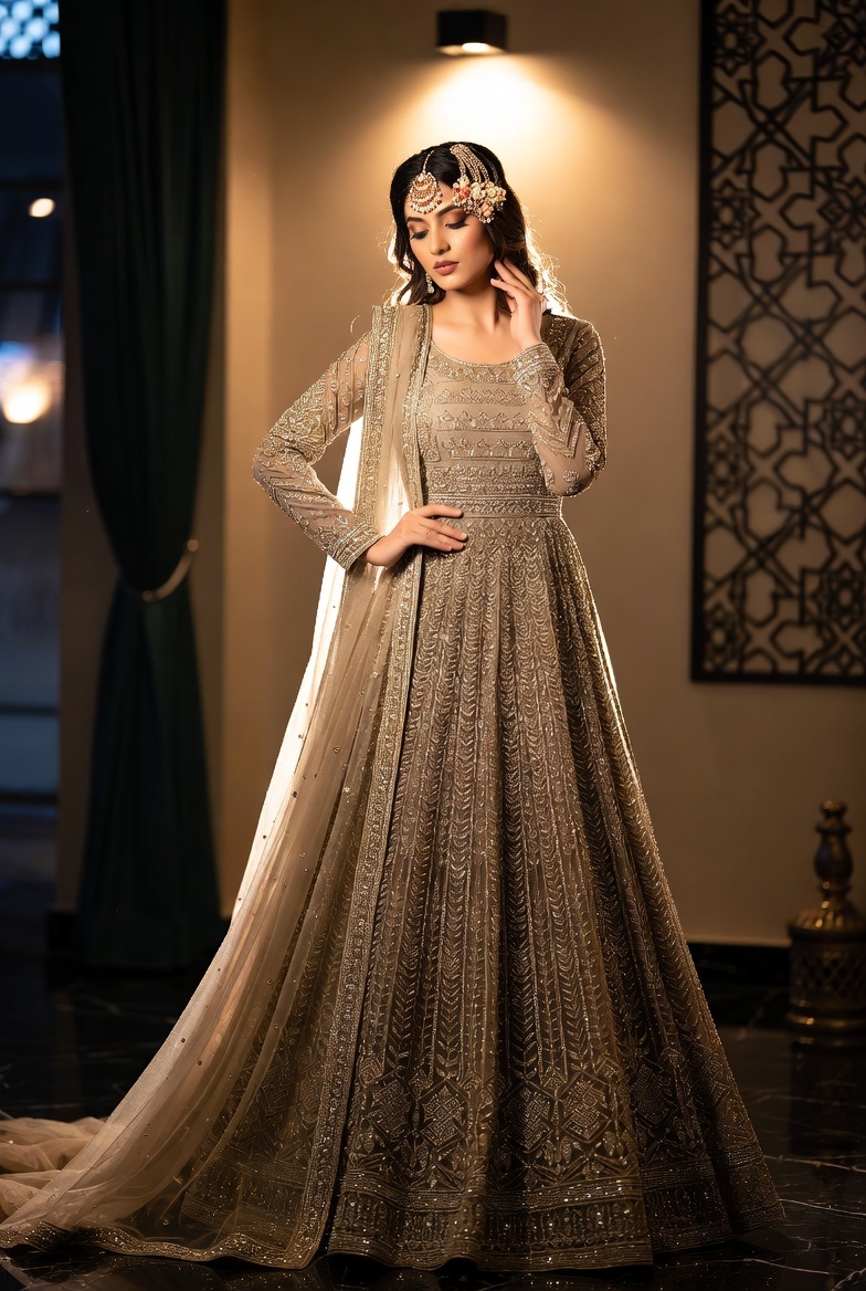 Radiant Mustard & Cream Georgette Saree