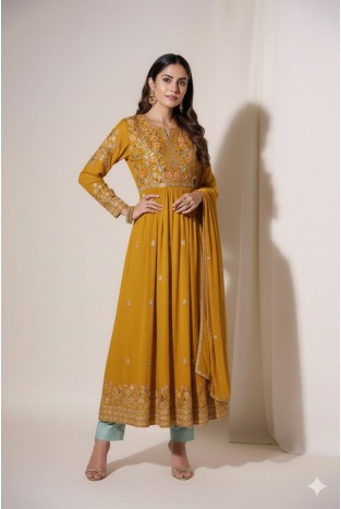 Radiant Mustard kurta set 3